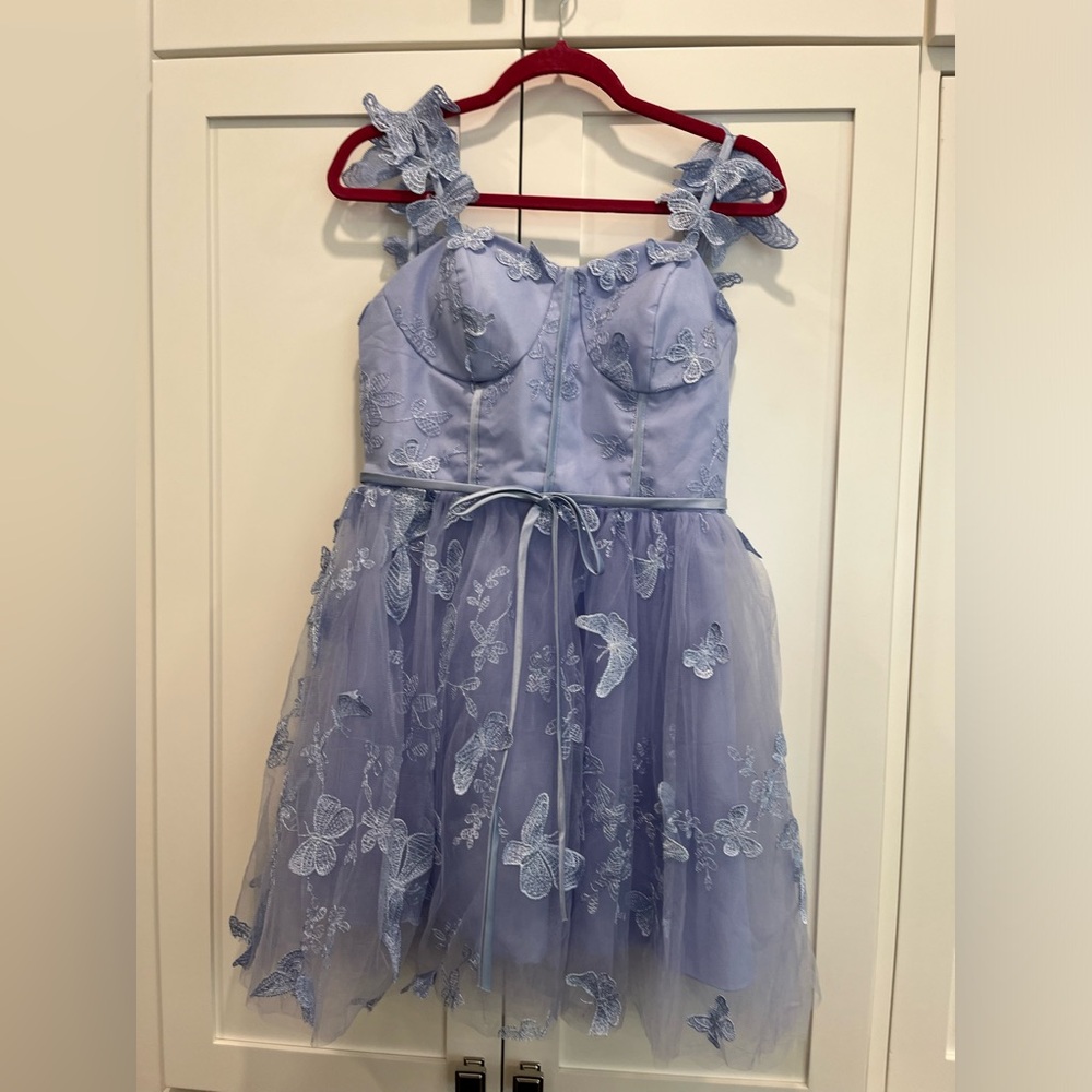 Size Medium- Purple Butterfly Dress